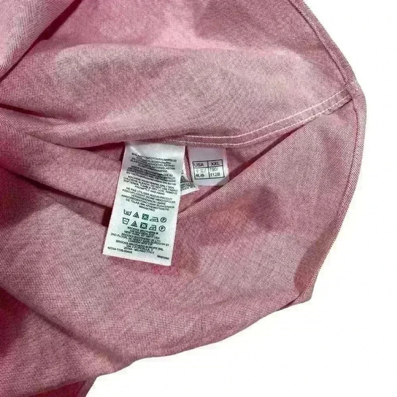 Brooks Brothers Brookscool Coral Pink Oxford Shirt The Regent Fit Polo Size XXL - Picture 7 of 10
